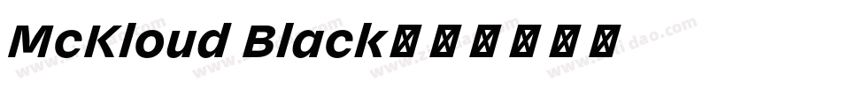 McKloud Black字体转换
